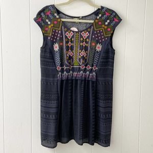 embroidered top, aztec print top, western print blouse, embroidered blouse